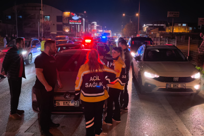 Bursa'da kırmızı ışıkta zincirleme kaza