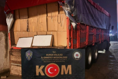 Bursa'da 4 milyonun üzerinde dolu makaron ele geçirildi