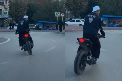 Bursa'da polis yelekli trafik magandası