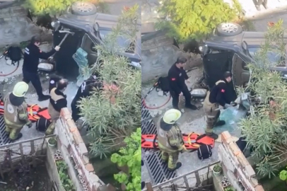 Bursa'da akıl almaz kaza: Merdivenlerden yuvarlandı