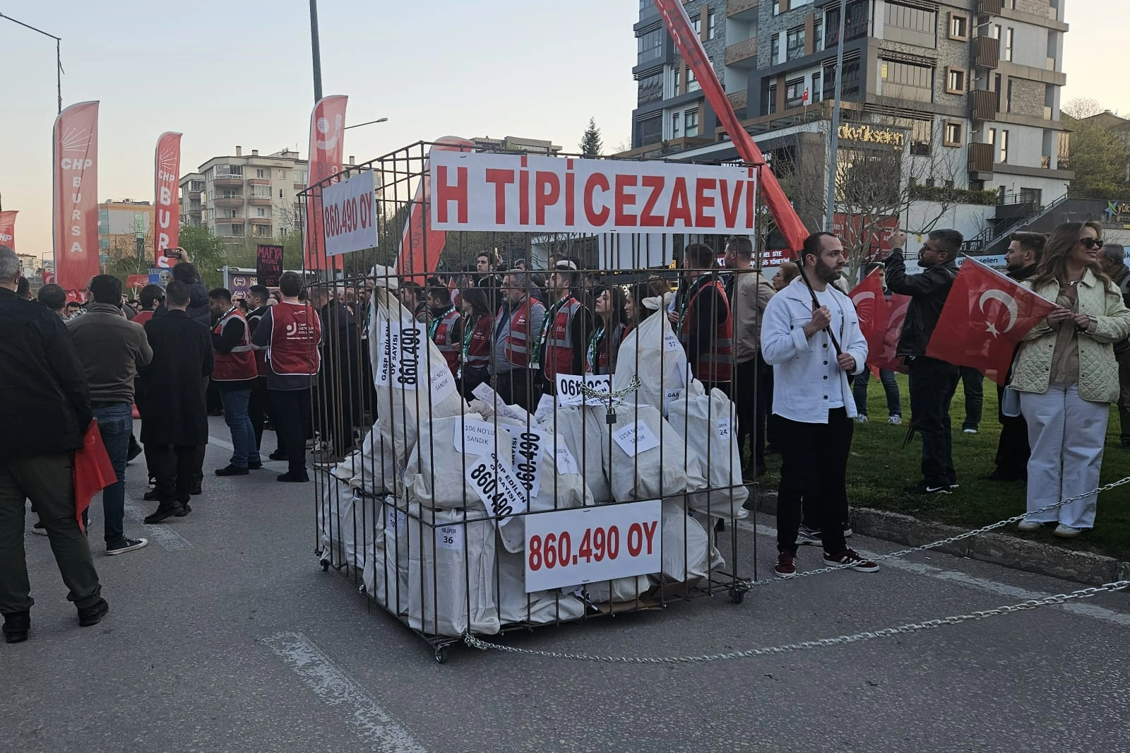 Fotoğraflarla Bursa'da Mustafa Bozbey'e destek yürüyüşü