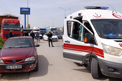 İnegöl’de zincirleme trafik kazası: 5 yaralı