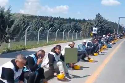 Madencilerin yürüyüşüne polis müdahalesi