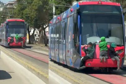 Bursa'da tehlikeli yolculuk