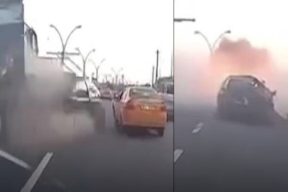 Katliam gibi kaza: Freni boşalan kamyon 35 aracı ezdi