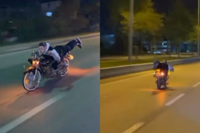 Bursa'da motosiklette ölümle dans