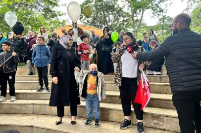 Lösemiyi yenen Alparslan için gökyüzüne balon bıraktılar