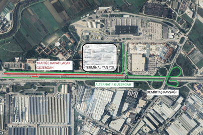 Terminal yolu 2 gün trafiğe kapatılacak