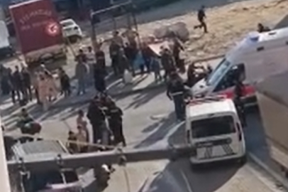 Aranan şahıs gözaltına alınırken tornavidayla polise saldırdı