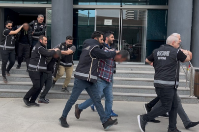 Bursa'da çiftçileri hedef alan tefeci çetesi adliyeye sevk edildi