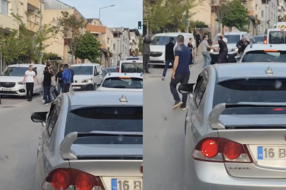 Bursa'da trafikte döner bıçaklı kavga