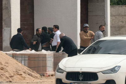 Bursa'da şantiye savaş alanına döndü: Sopalar, yumruklar havada uçuştu