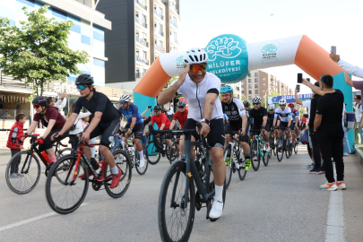 Bursa'da pedallar 'Daha Fazla Kadın Yarışmacı' için döndü