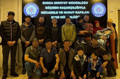 Bursa'da göçmen kaçakçılığı operasyonu: 18 kaçak göçmen yakalandı