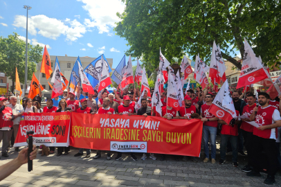 Bursagaz işçileri haklarını arıyor