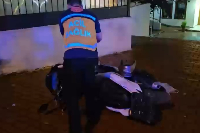 Bursa'da merdivenlerden uçan motosiklet sürücüsü yaralandı