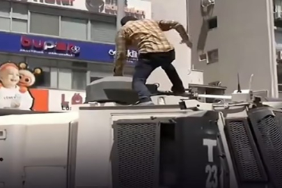 İzmir'de TOMA’nın üstüne çıkan kişi tutuklandı