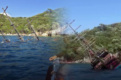 Marmaris’te gezi teknesi battı