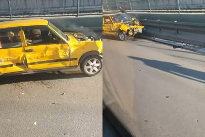 Bursa'da alkollü sürücü bariyerlere çarptı