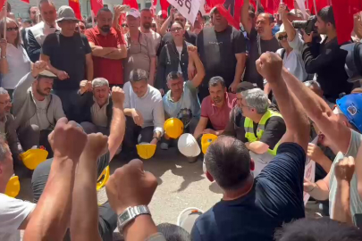 Doruk Madencilik işçilerinden Yıldızlar Holding önünde eylem