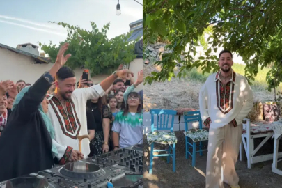 Dünyaca ünlü DJ Mahmut Orhan, Bursa'daki köyünde konser verdi