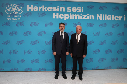 Büyükşehir Belediye Başkan Vekili Biba, Nilüfer Belediye Başkanı Özdemir'i ziyaret etti