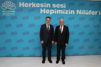 Nilüfer Belediye Başkanı Özdemir, Bursa Büyükşehir Belediye Başkan Vekili Biba'yı ağırladı