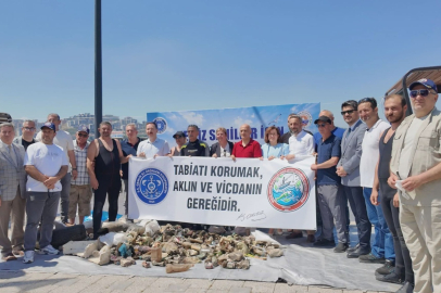 Gemlik’te denizinde dip bucak temizlendi