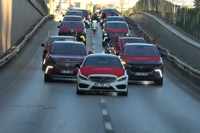 Bursa'da A Milli Takım coşkusu sokaklara taştı 