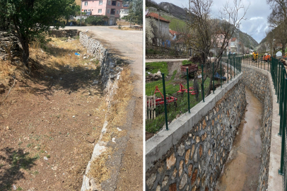 Gürsu'da dere ıslahı ve kanalizasyon hatları tamamlandı