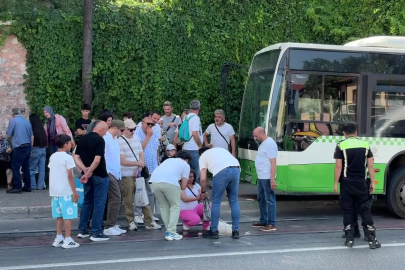 Bursa'da anne ve bebeğine otobüs çarptı