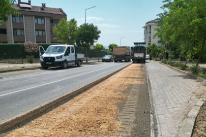 Bursa Büyükşehir Üçevler Mahallesi'nde asfalt yeniliyor