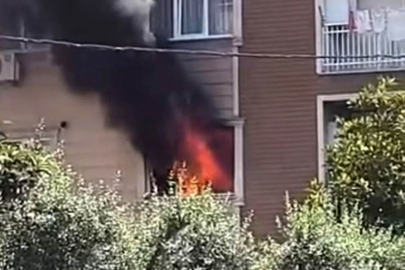Bursa'da apartmanda yangın korkusu