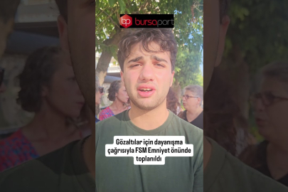 Bursa'da NATO gözaltıları: FSM Emniyet önünde dayanışma
