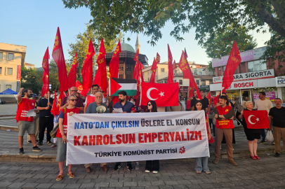 TKP Bursa'dan NATO Zirvesi protestosu: "NATO defol, bu memleket bizim"