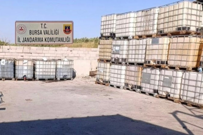 Bursa'da sahte madeni yağ operasyonu