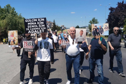 Bolu'dan Ankara'ya 78 can için 'adalet yürüyüşü' başlatıldı