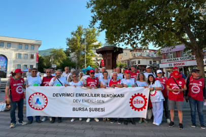 DİSK Dev Emekli-Sen Bursa: "Sermayeye hizmet, emekliye sefalet düzenini kabul etmiyoruz"