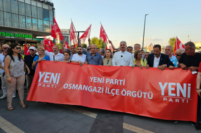 Görevden alınan CHP Osmangazi yönetiminden "YENİ Parti" yürüyüşü