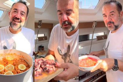 Ata Demirer ahtapotlu bulgur pilavı yaptı