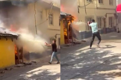 Bursa Hamitler Mahallesi'nde korkutan yangın