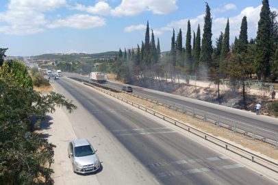 Bursa-İzmir yolunda yangın alarmı