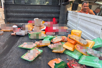Bursa’da zincir markette skandal! 250 kilo bozuk et 