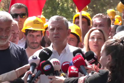 Özgür Özel, eylemdeki madencilerini ziyaret etti