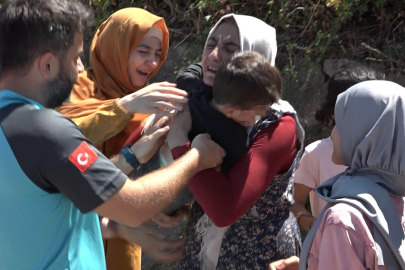 Kaybolan çocuğuna kavuşan anne sevinçten bayıldı