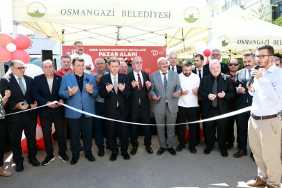 Osmangazi’de modern bir pazar alanı daha hizmete girdi
