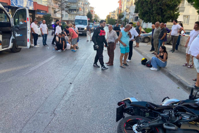 Mudanya’da motosiklet yayaya çarptı; 2 yaralı