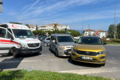 Mudanya'da iki otomobil çarpıştı; 1 yaralı