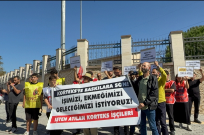 Korteks işçileri fabrika önünde: “İşe geri dönmek, insanca çalışmak istiyoruz”