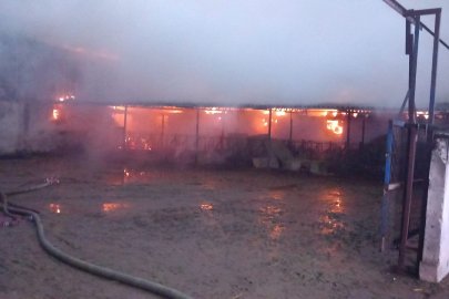 Mustafakemalpaşa’da çiftlik yangını